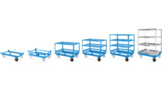 Trolleys in vielen Ausführungen für unterschiedlichste Ladungen Trolleys in vielen Ausführungen für unterschiedlichste Ladungen
