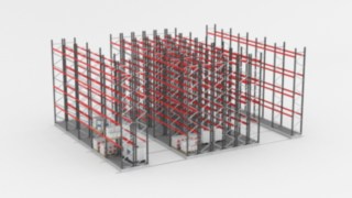 Paletten Verschieberegal