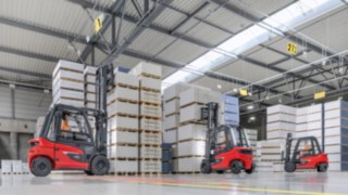 Optimale Flottenauslastung mit connect:charger von Linde Material Handling. Optimale Flottenauslastung mit connect:charger von Linde Material Handling.