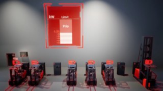 Für ein optimiertes Lade- und Energiemanagement lässt sich auch der Linde connect:charger in myLinde integrieren. Animiertes Video zum Thema Lademanagement