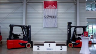 Das Siegerpodest des 21. Günsel StaplerCups Das Siegerpodest des 21. Günsel StaplerCups