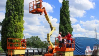 Hebebühnen beim Günsel StaplerCup Hebebühnen beim Günsel StaplerCup
