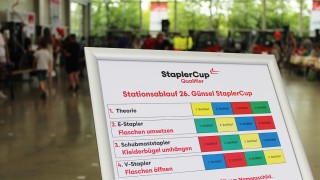 StaplerCUp bei Günsel Fördertechnik. 